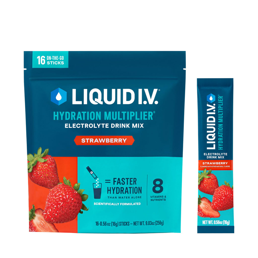 Liquid I.V. Hydration Multiplier – Strawberry (16 Servings)