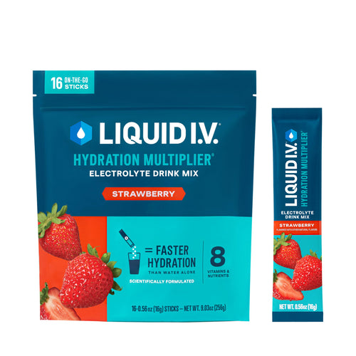 Liquid I.V. Hydration Multiplier – Strawberry (16 Servings)