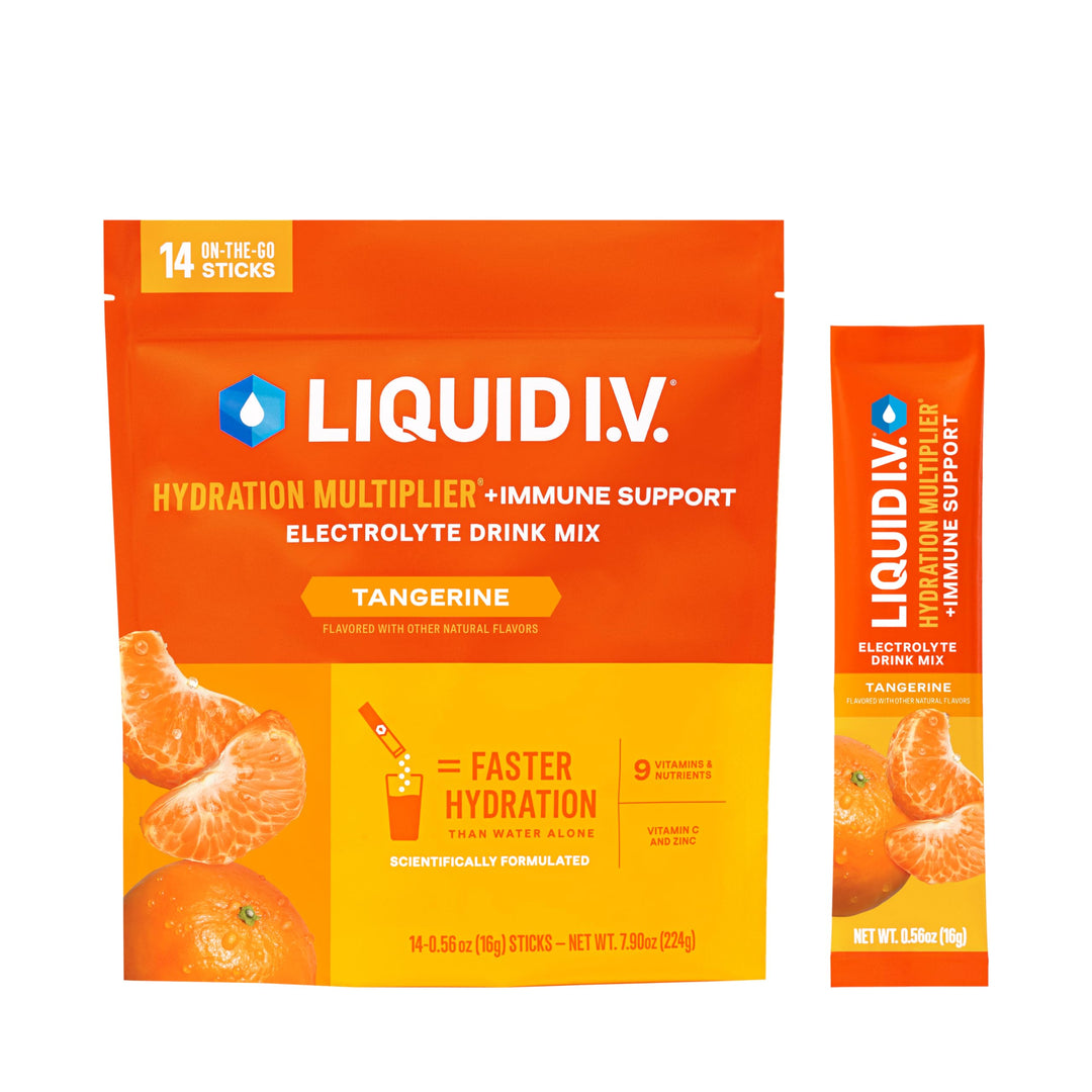 Liquid I.V. Hydration Multiplier + Immune Support – Tangerine (14 Servings)