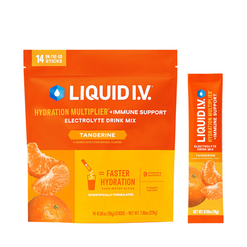 Liquid I.V. Hydration Multiplier + Immune Support – Tangerine (14 Servings)